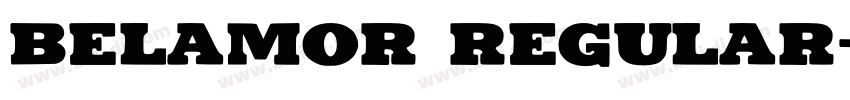 Belamor Regular字体转换